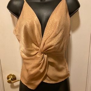 HYFVE Brand Gorgeous Shimmery Light Cream Blouse  Size S